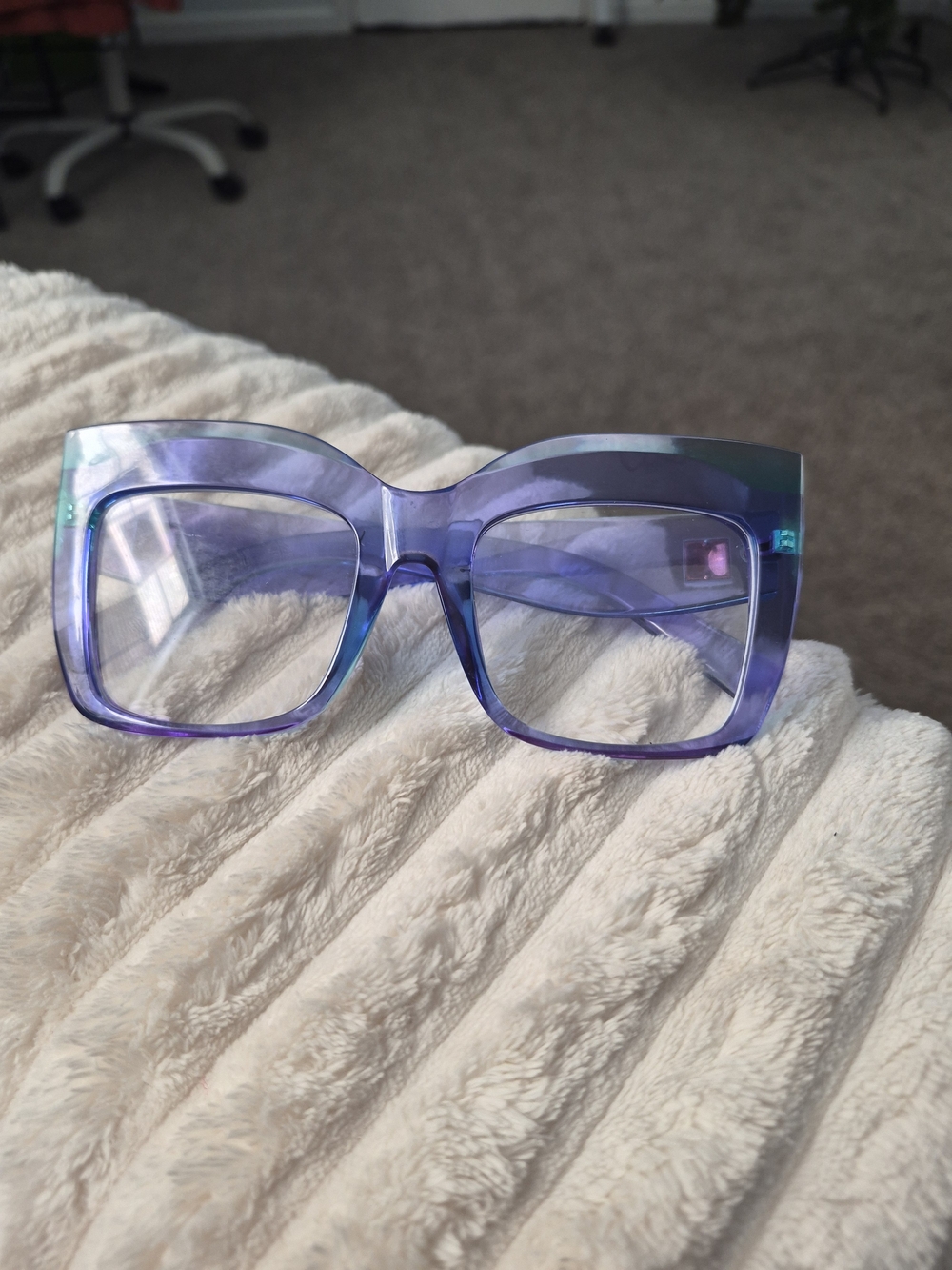 Purple Oversized Square Women’s Sunglasses